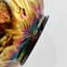 Antique Amethyst Carnival Glass Inverted Strawberry Sauce Berry Bowls