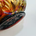 Antique Amethyst Carnival Glass Inverted Strawberry Sauce Berry Bowls