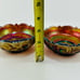 Antique Amethyst Carnival Glass Inverted Strawberry Sauce Berry Bowls