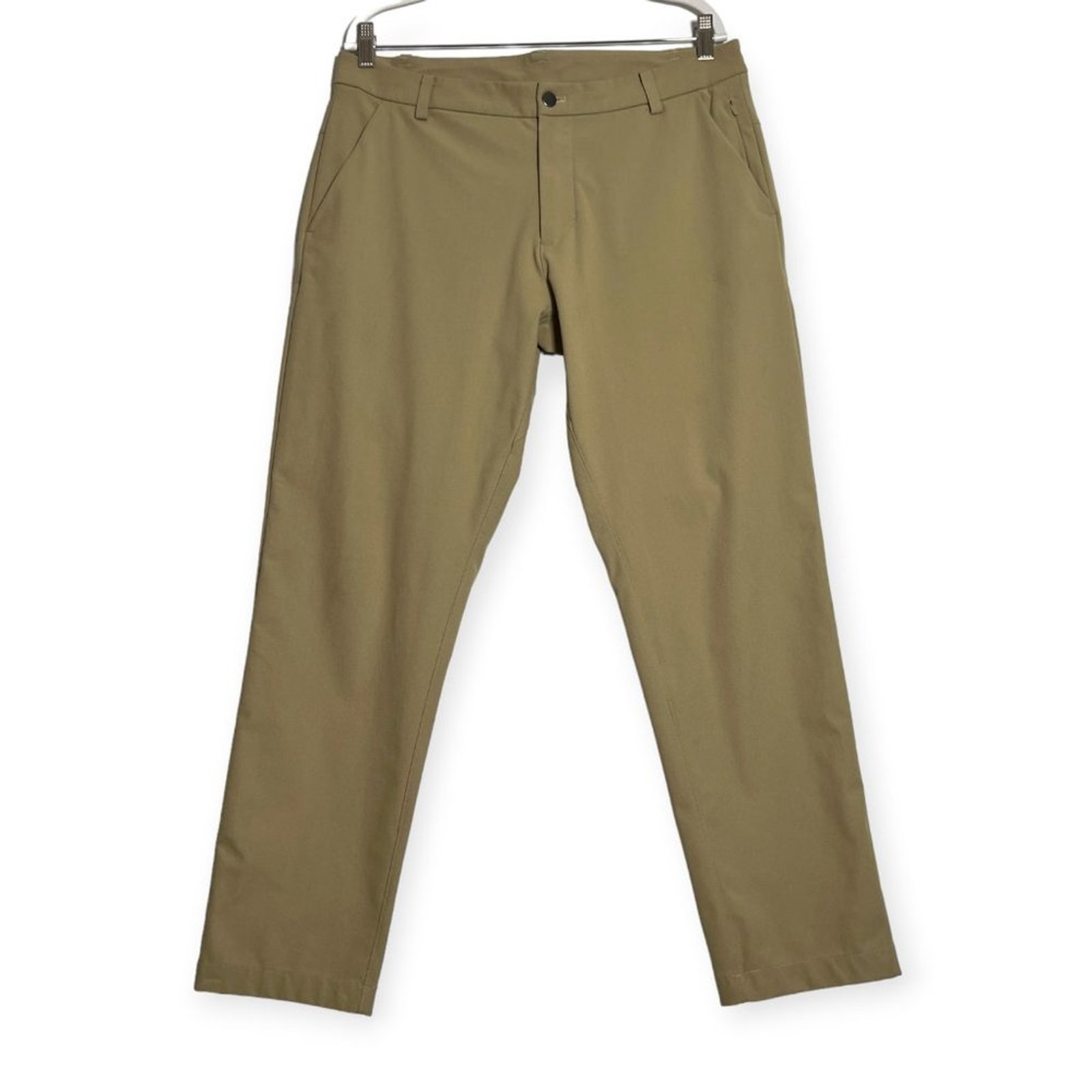 Lululemon Commission Pant Classic Warpstreme SIZE 34 x 30 Artifact Brown Chino