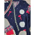 BellePointe Large Ramie Golf Club Chic GOLF Theme Ugly Sweater Cardigan