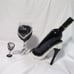 Wine holder with matching glass and shot glass. The Jim's store.