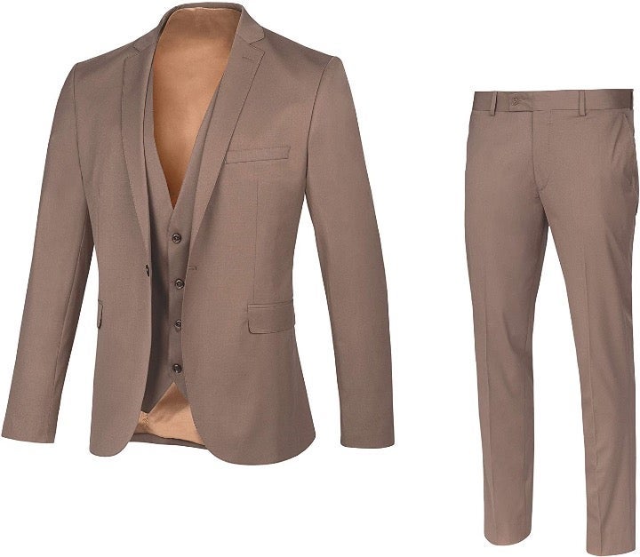 Regiis Men's Suit: Slim fit, 3 Piece, 1