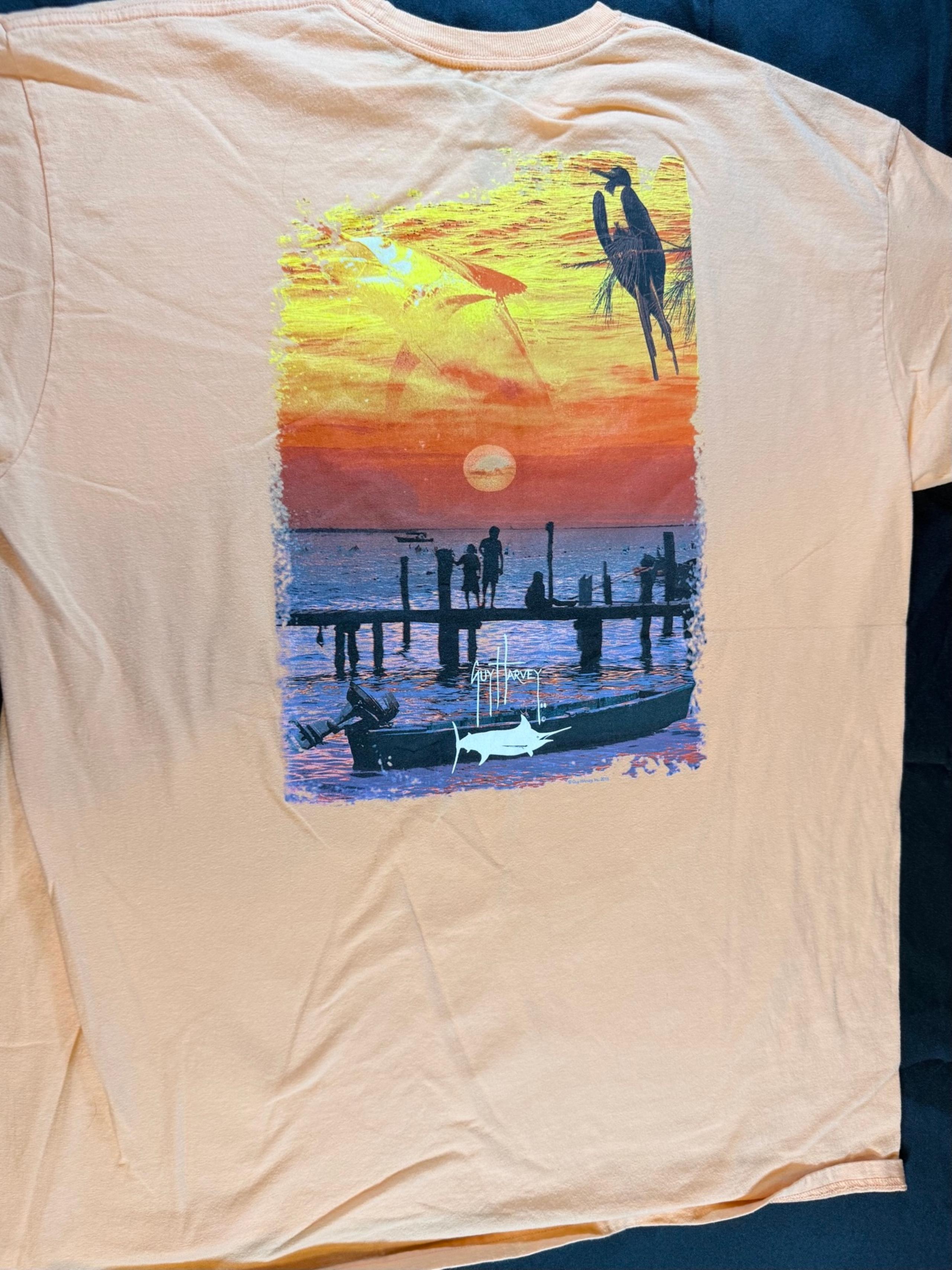 Guy Harvey Graphic Print Men’s X-Large T-shirt Excellent Condition