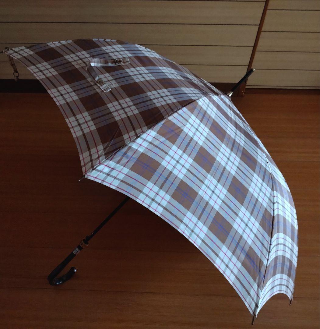 YSL Checkered Pattern Long Umbrella