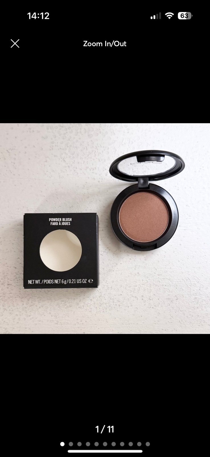 RARE MAC Cosmetics Frost Shimmer Powder Blush Shade Format