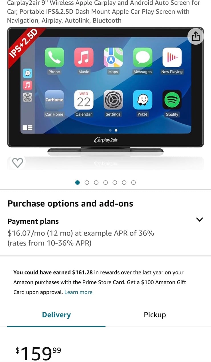 9” Apple CarPlay Android Auto Portable Stereo