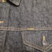 Vintage POLO Jeans Company Black Denim Jacket Sz Xl