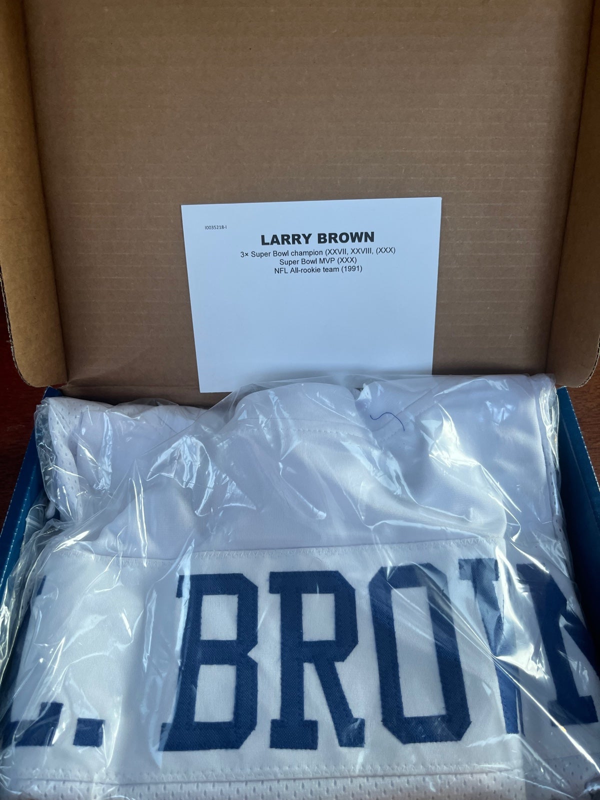 Larry Brown signed Cowboys Jersey