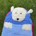 Blue dog pottery barn sleeping bag