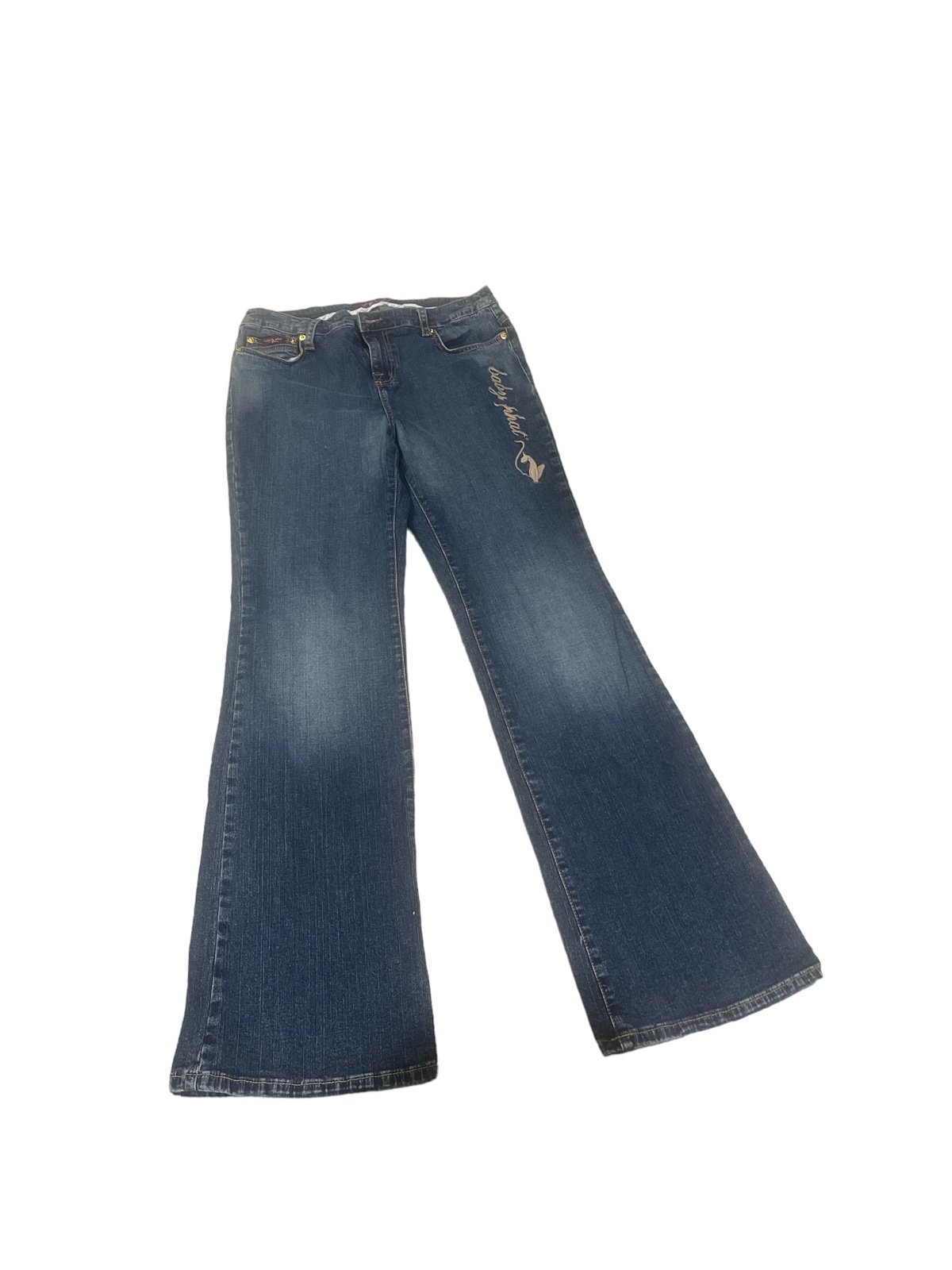 baby phat stretch flare jeans