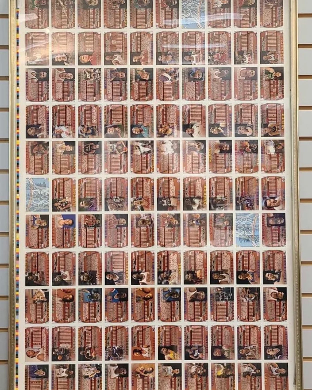 Kobe Bryant “ROOKIE” 1996-97 NBA Topps Series 2 FRAMED Uncut Sheet “Extremely RA