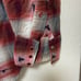 【Levi's】Western Shirt Red Check M Vintage