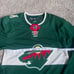 New NHL Hockey Adidas Minnesota Wild Authentic Jersey 44 Small No Name Climalite