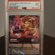 Disney Lorcana - Arthur 207/204 Enchanted Rise of the Floodborn PSA 9