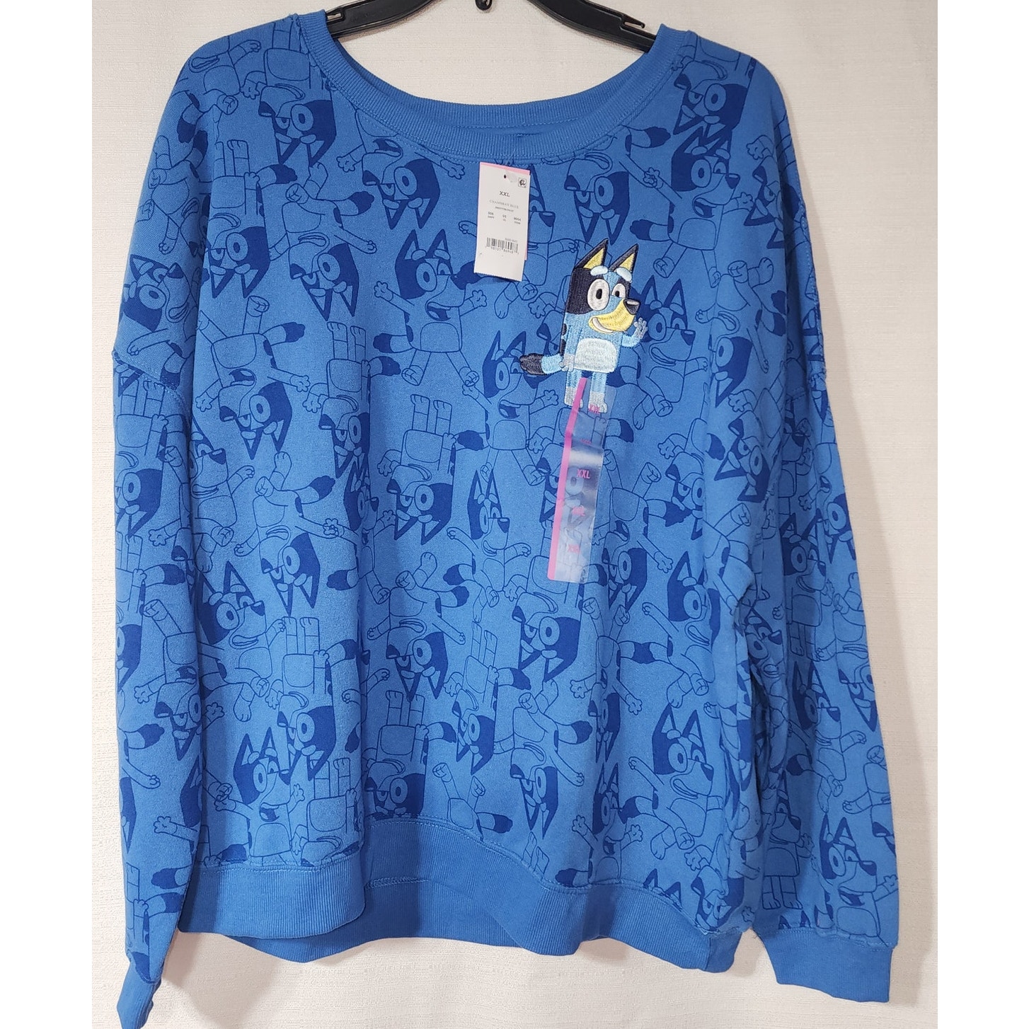 Bluey blue sweatshirt women's XXL
