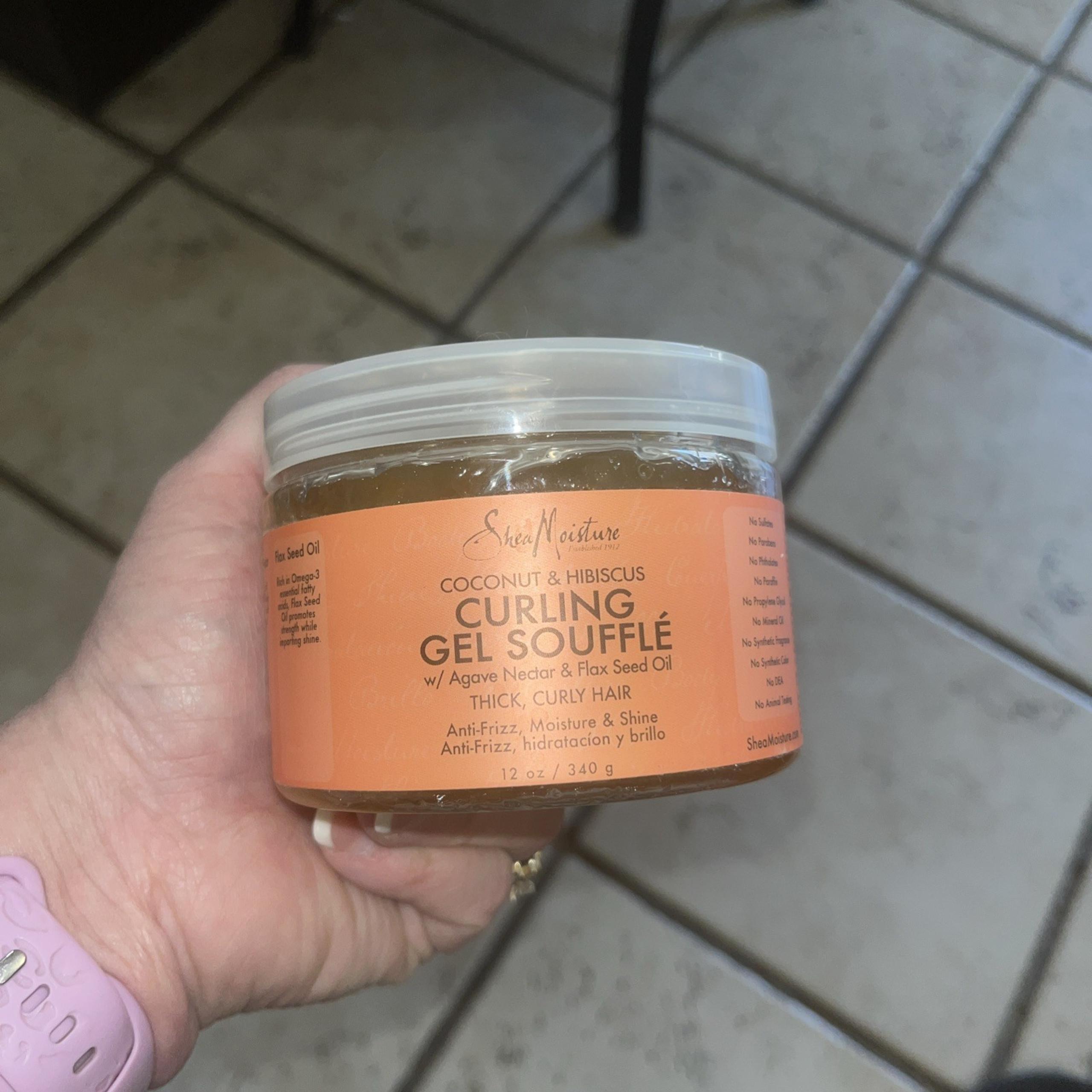 Shea Moisture Coconut & Hibiscus Curling Gel Souffle, 12 Ounce