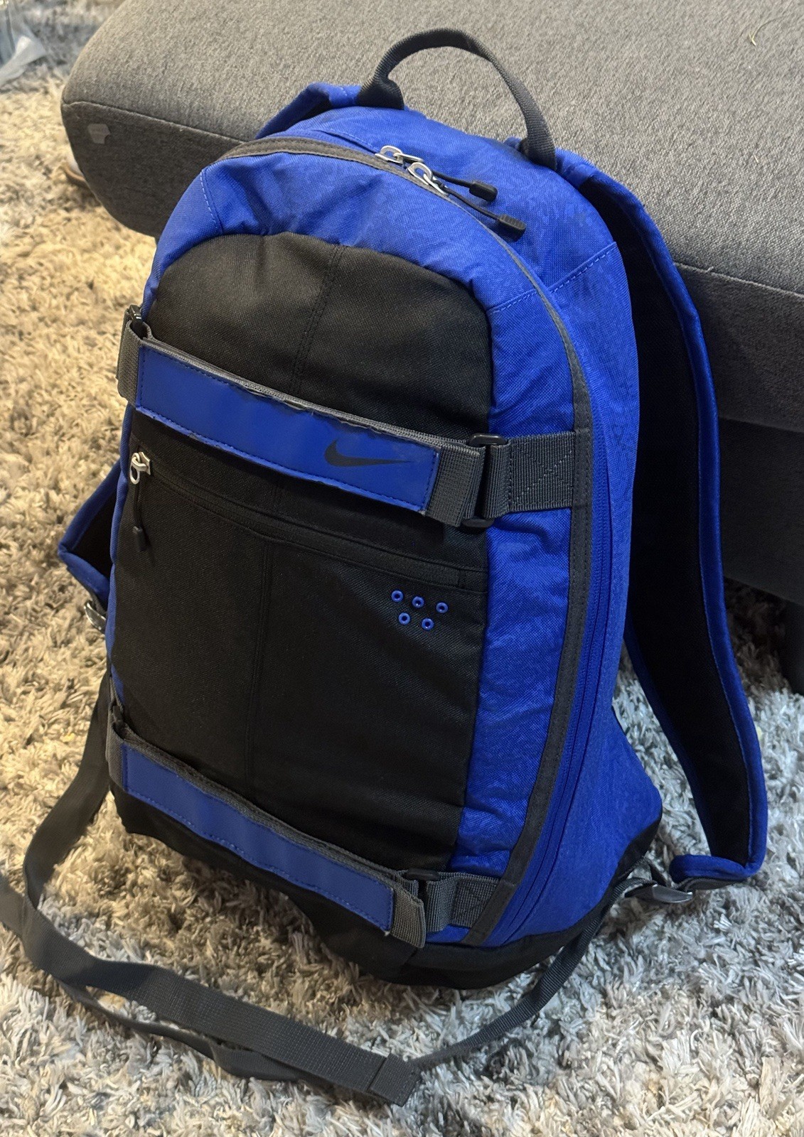 Nike SB RARE SAMPLE Embarca Medium Backpack ba4686 Skateboard Black / Blue
