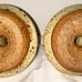 Handmade Art Pottery Candle Stick Holder With Handle Unsigned ~ Pair