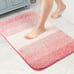Bathroom Rug Non Slip Bath Mat for Bathroom (16 x 24, Ombre Pink)