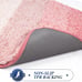 Bathroom Rug Non Slip Bath Mat for Bathroom (16 x 24, Ombre Pink)