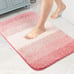 Bathroom Rug Non Slip Bath Mat for Bathroom (16 x 24, Ombre Pink)
