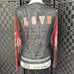 Amour by Love Los Angeles Floral Velvet Black Mesh Back Long Sleeve Top Sz 4