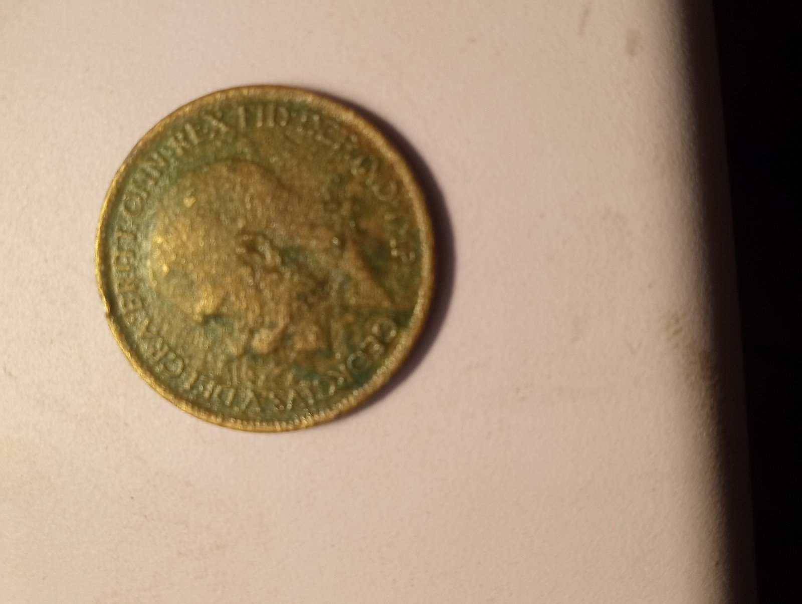1920 half penny coin