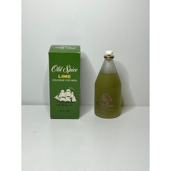 Vintage Old Spice Lime Cologne For Men 4 3/4 OZ w/ Box