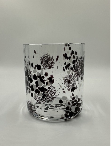 Diptyque Black and White Murano Candle Holder No Box