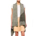 ALICE + OLIVIA Nessa Mixed-Stitch Long Cascading Cardigan Vest - Size …
