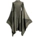 ALICE + OLIVIA Nessa Mixed-Stitch Long Cascading Cardigan Vest - Size …