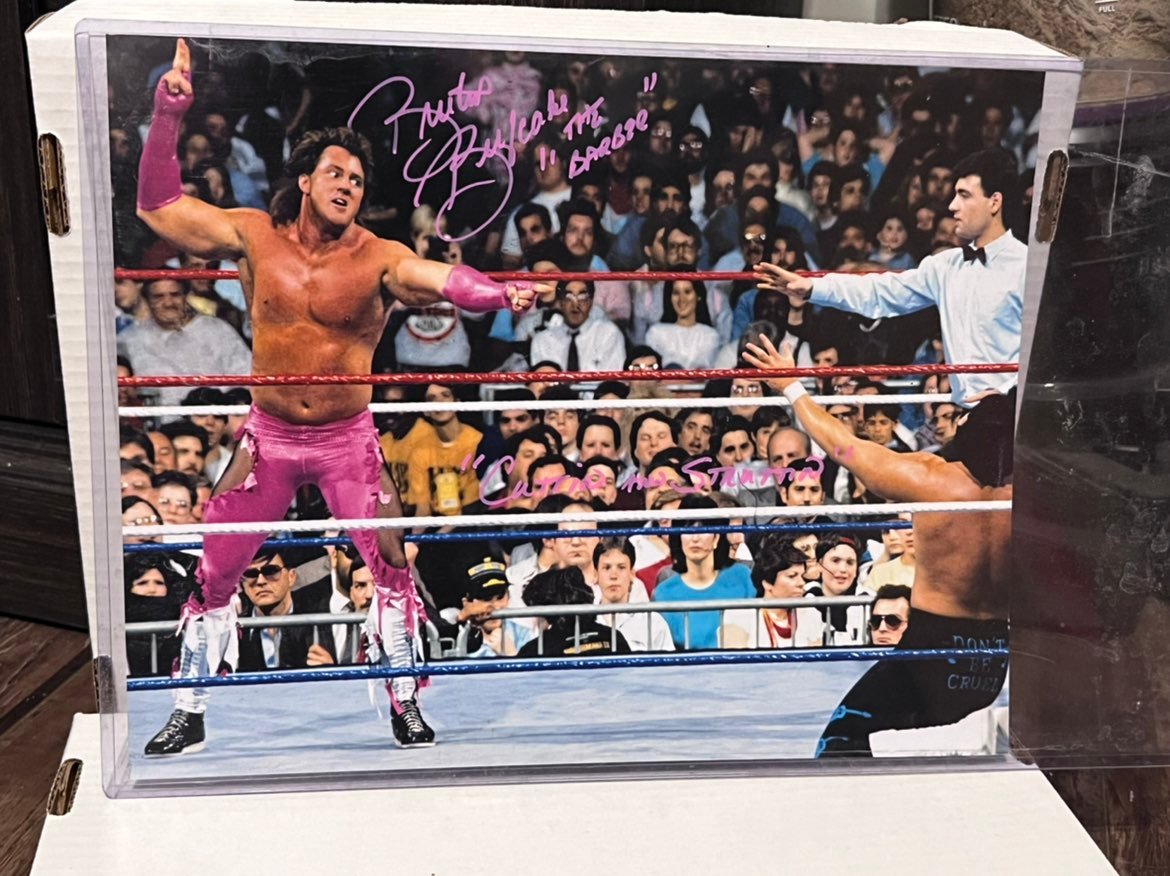 Brutus the barber beefcake signed 11x14