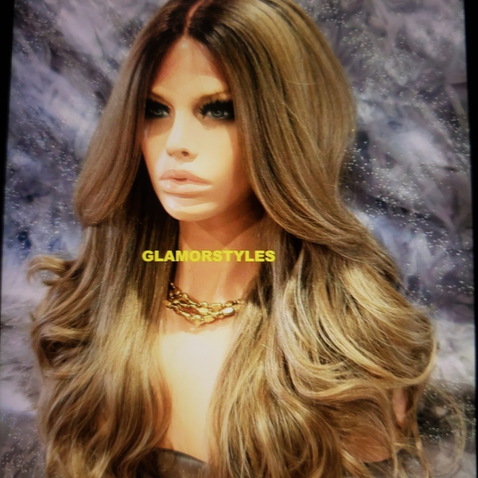 Human Hair Blend Full wig
