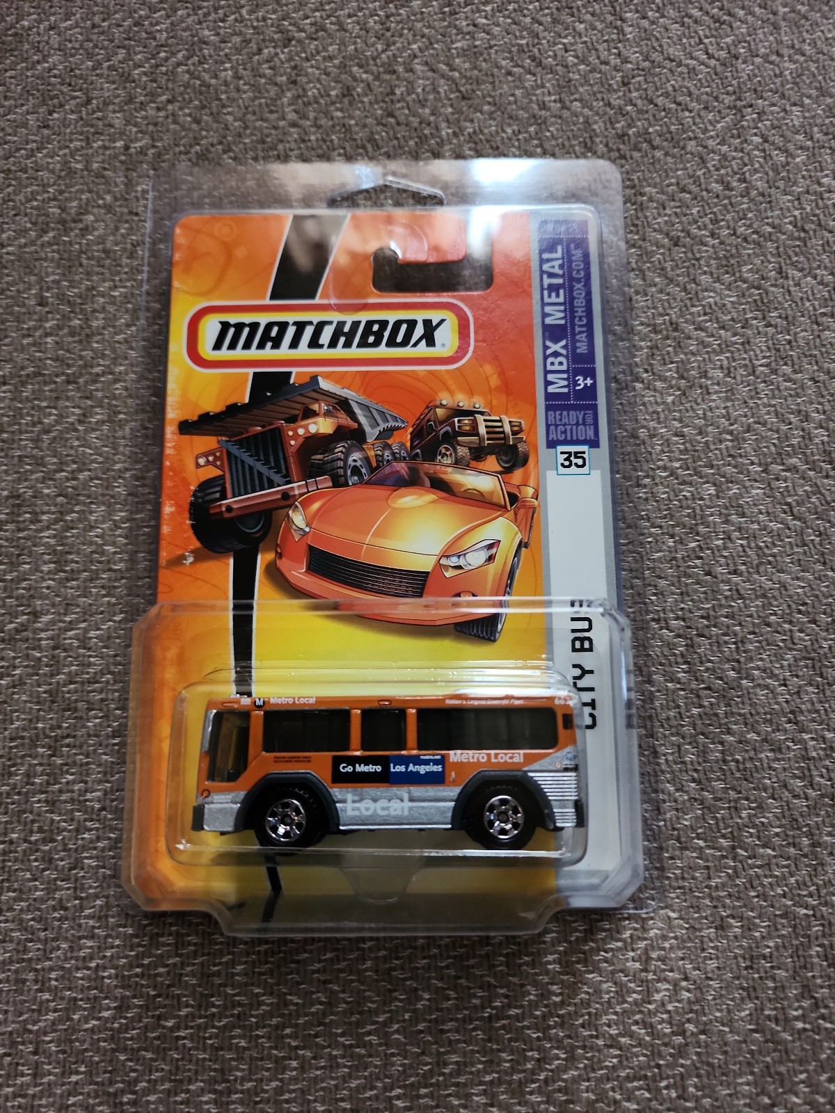MATCHBOX- RARE MBX METAL CITY BUS #35