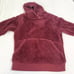 Athleta reversible sherpa maroon oversized thick heavy pullover hoodie