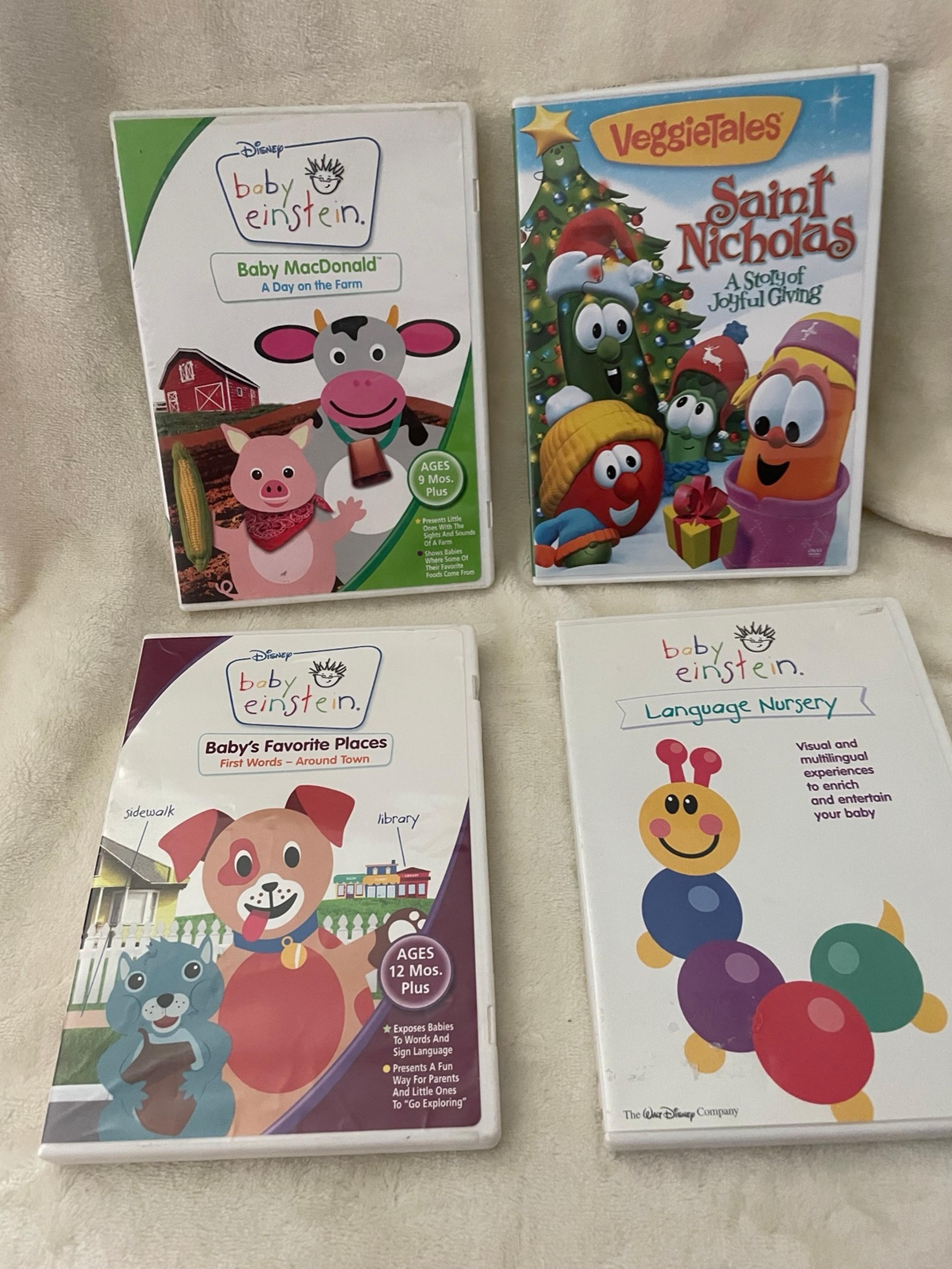 BABY EINSTEIN LEARNING CLASSICS,DVD MOVIES Lot Of 4 Baby Macdonald St Nicholas