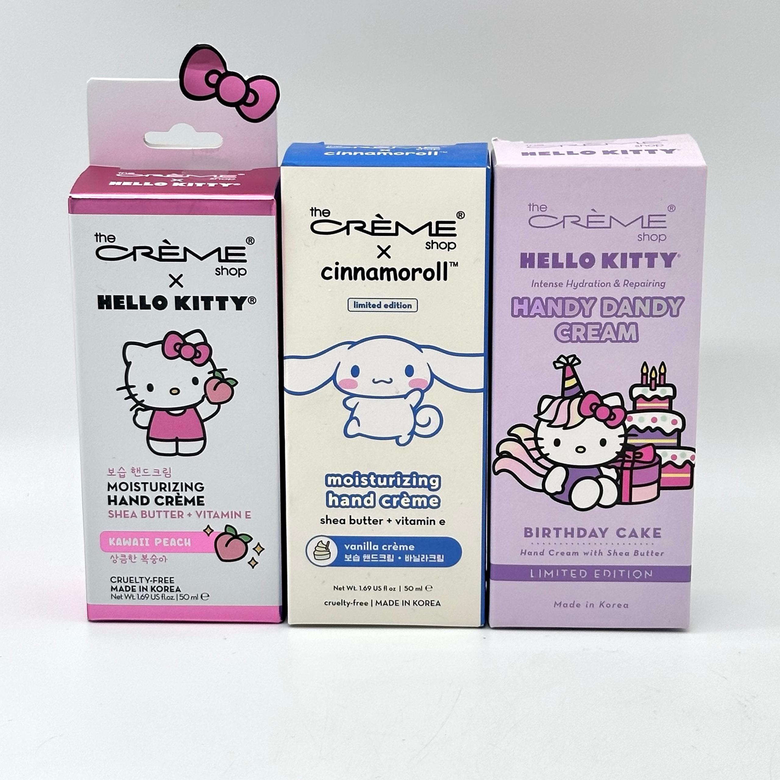 The Crème Shop x Hello Kitty and Friends Moisturizing Hand Crème Set of 3