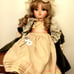 1981 Gorham collection Porcelain music box doll with key and box 18