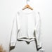 RtA Womens Crewneck Distressed Oversized Sweatshirt Size XS in Ivory Pullover