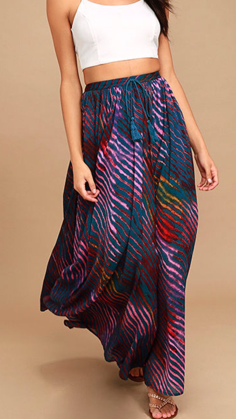 Free People True Print Maxi Skirt