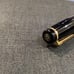 Japanese-made black ballpoint pen with gold accents, Sailor.