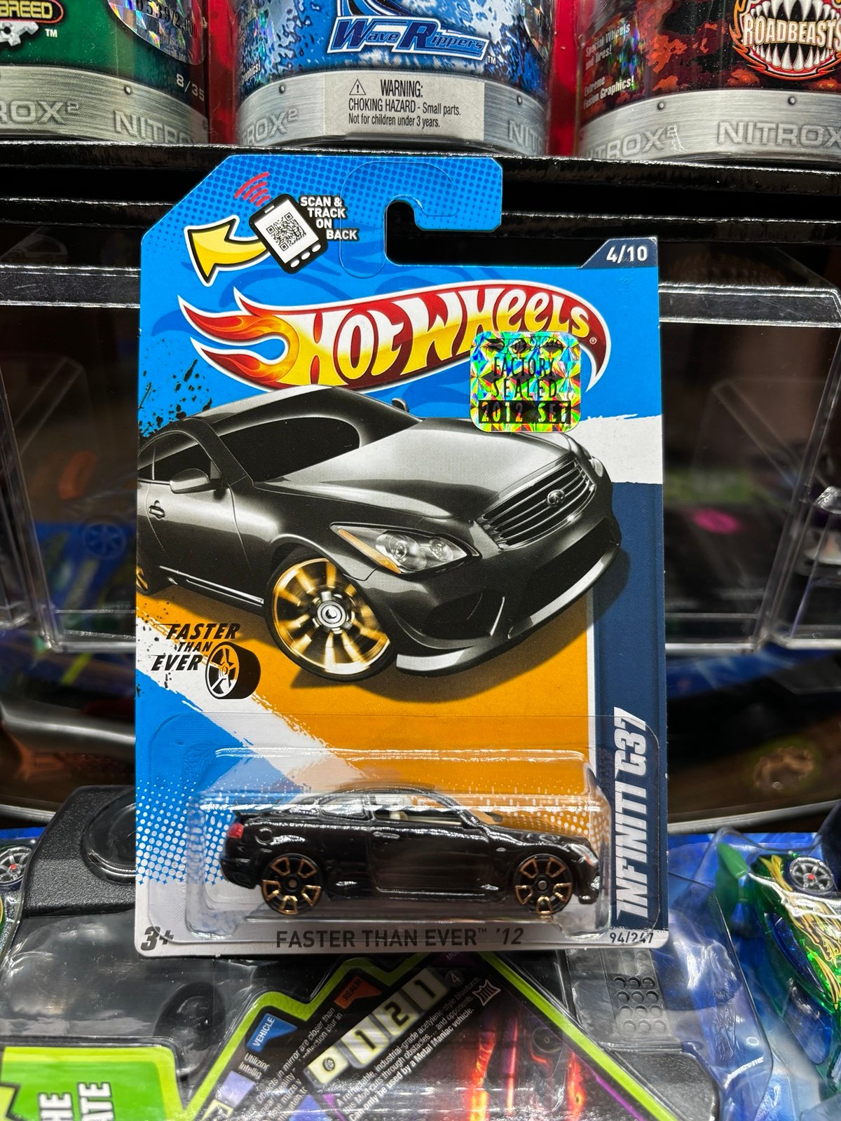 Hot Wheels Infiniti G37 - Black / 2012 Faster Than Ever (4/10) Factory Sealed