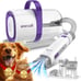 oneisall Dog Hair Vacuum & Dog Grooming Kit, Pet Grooming Vacuum w Pet Clipper