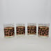 Set of 4 Vintage Culver Leopard Print 22k Gold 4.25 Old Fashioned Rocks Glasses