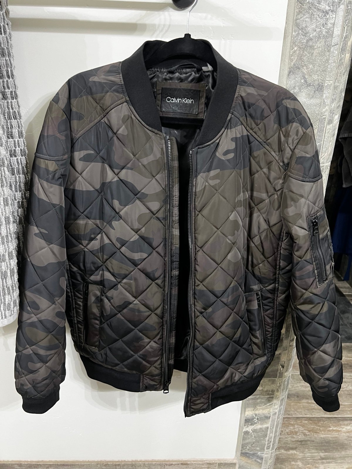Calvin Klein Camo Bomber Jacket
