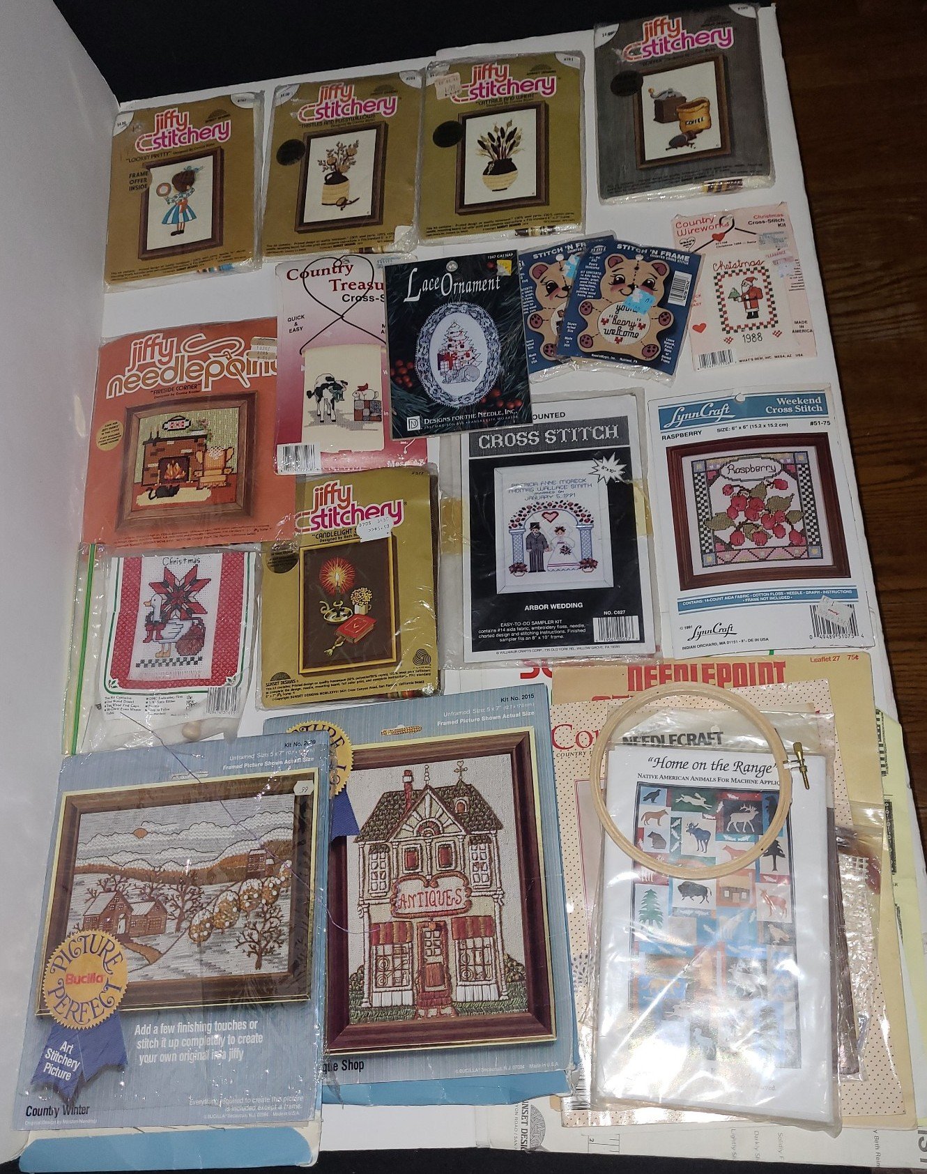 Jiffy Stitchery Needlepoint kits bundle & more