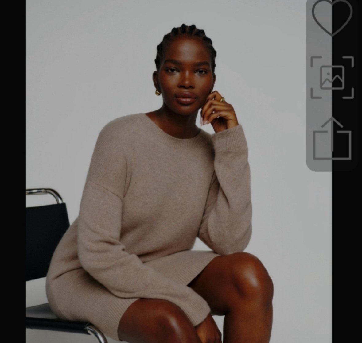 Reformation Henrietta Cashmere Sweater Dress