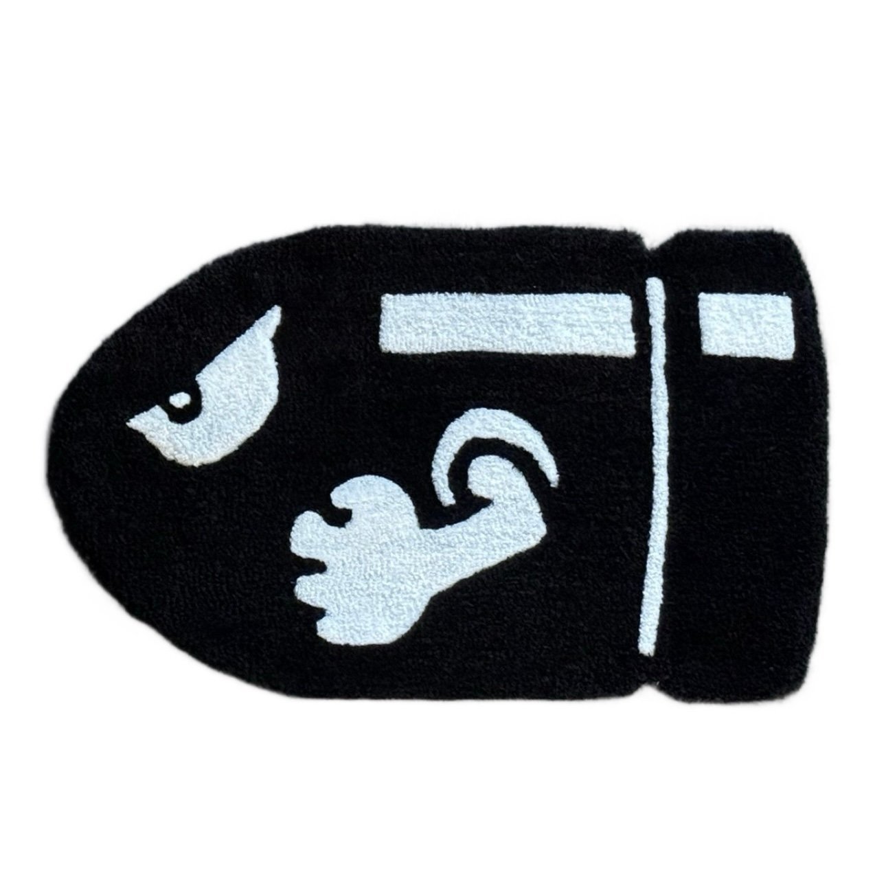 Exclusive Bullet Bill Mario Rug 31x19 - Nintendo Game Room Decor