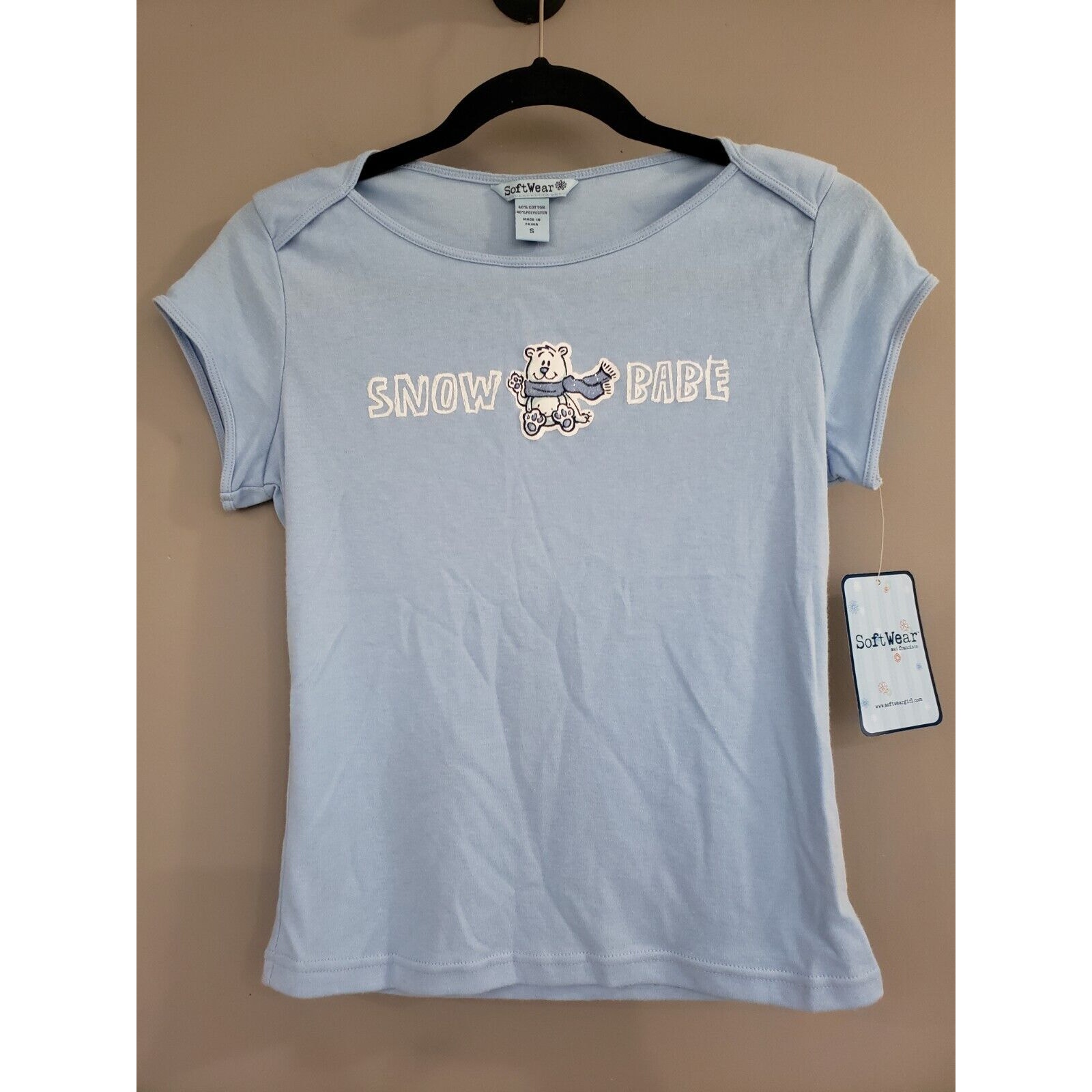 NEW Vintage 90s Y2K SNOW BABE Babydoll T-Shirt bratz rave juniors softwear